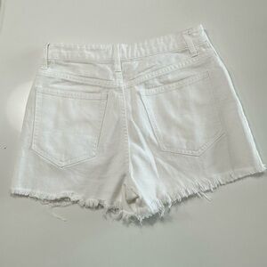 Harper Heritage White Denim Cut Off Shorts. Size 25